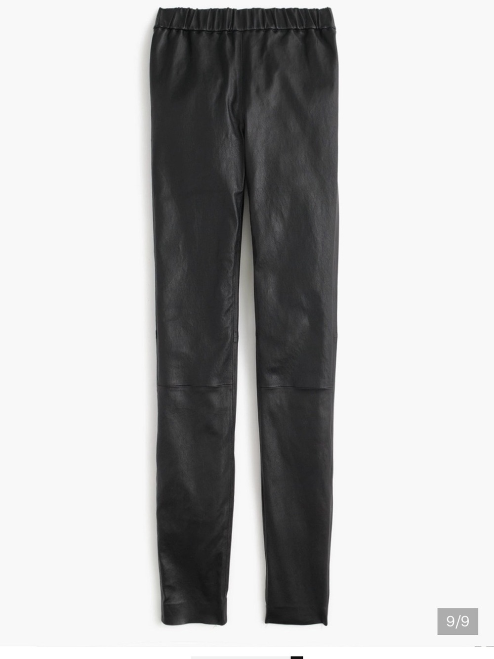 J. Crew Black Faux Leather Skinny Leggings